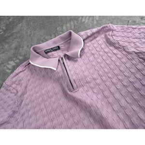 PJ Paul Textured Knit XL Short Sleeve Men's collared Shirt Golf XL